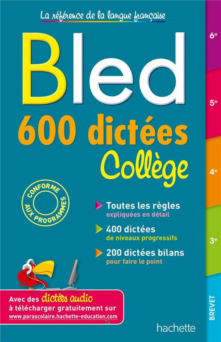 BLED 600 DICTEES COLLEGE - LISLE ISABELLE - HACHETTE