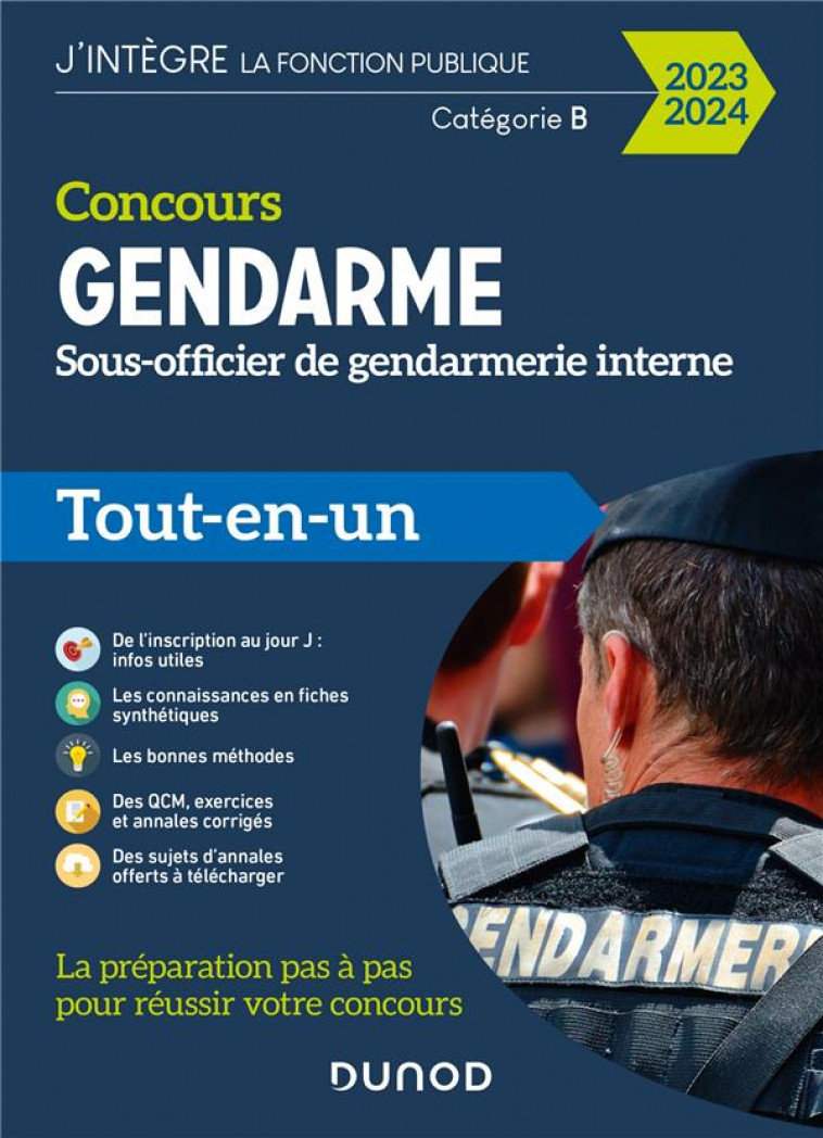 CONCOURS SOUS-OFFICIER DE GENDARMERIE INTERNE - 2023-2024 - GROGA/PRIET/COUARC-H - DUNOD