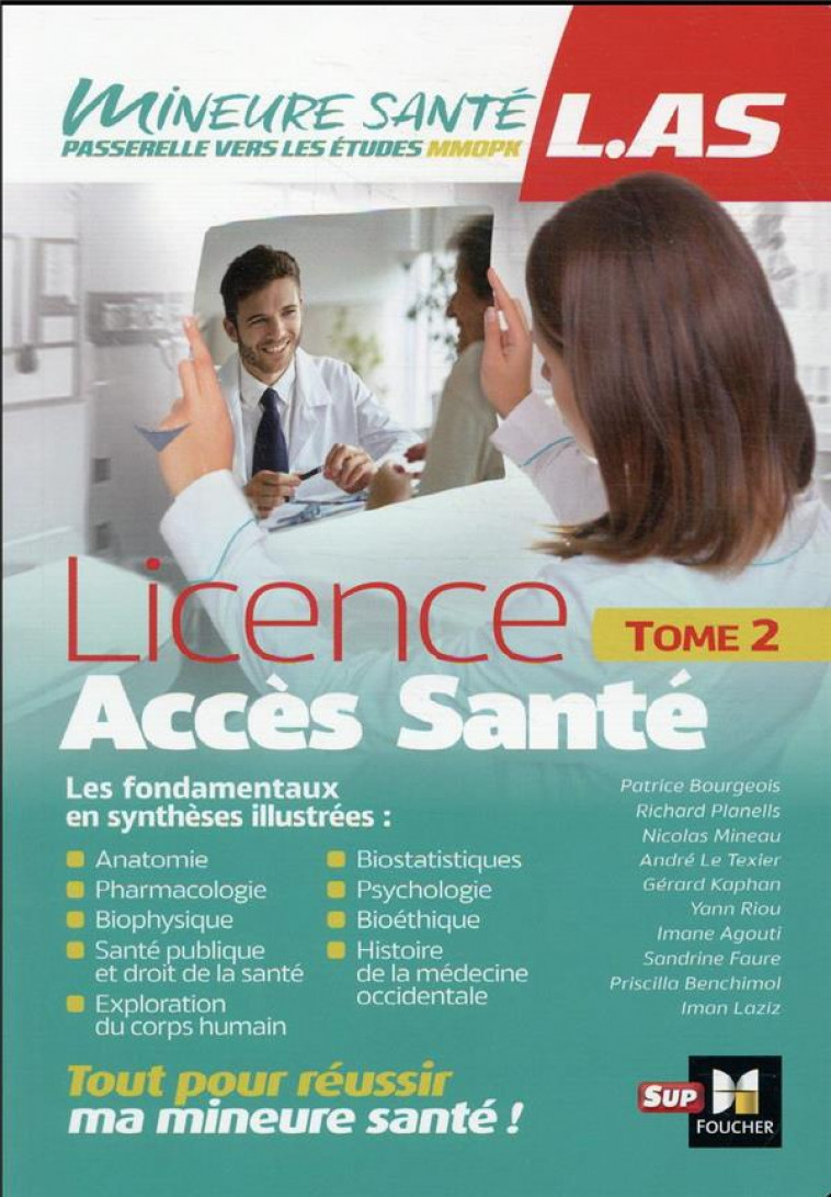 LAS - LICENCE ACCES SANTE - TOME 2 - BOURGEOIS/RIOU/FAURE - FOUCHER