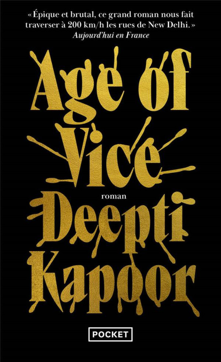 AGE OF VICE TOME 1 - KAPOOR  DEEPTI - POCKET